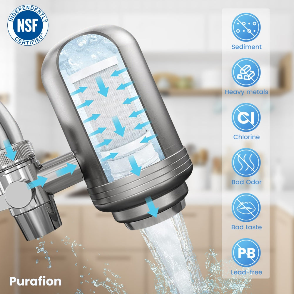 Purafion 3.0 Ultimate Tap Filter + 4 Filters