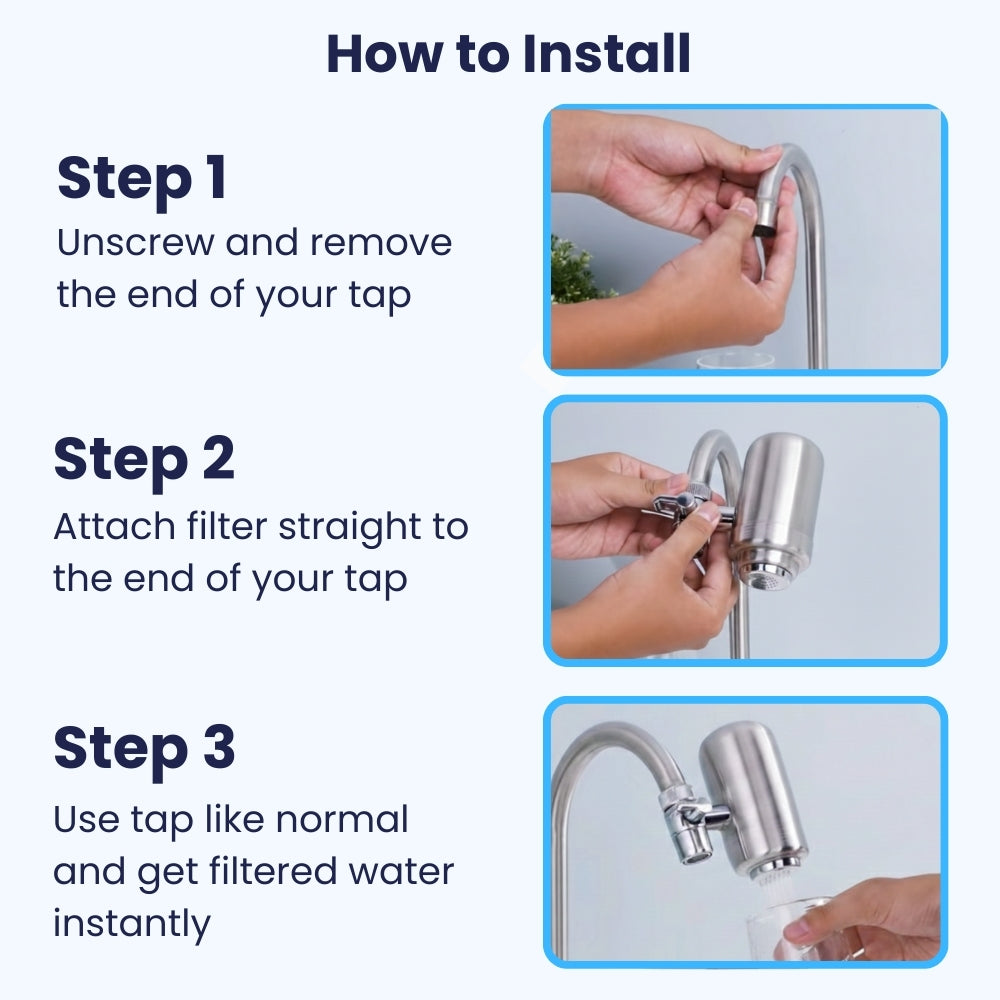 Purafion 3.0 Ultimate Tap Filter + 4 Filters